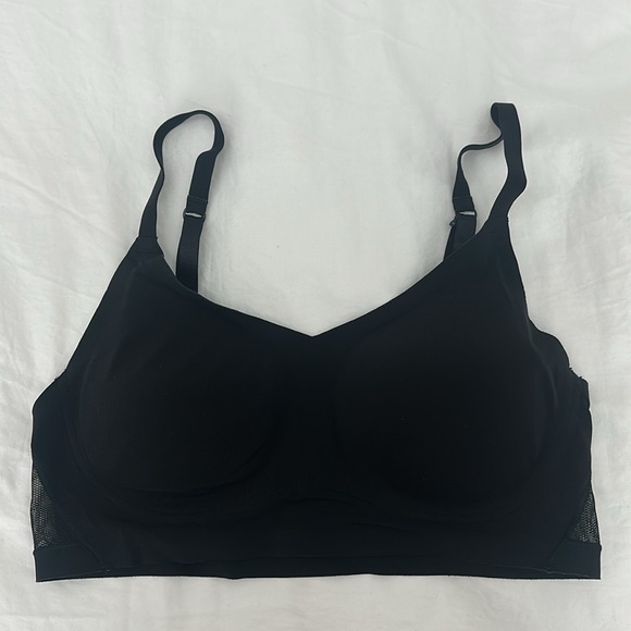 Tru & Co True Body Lift Mesh Triangle Bra in Black - Picture 8 of 14